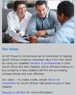 NZ Connections website section
