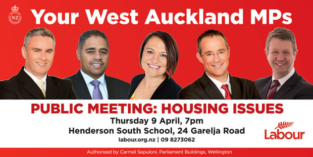 West Auckland housing meeting