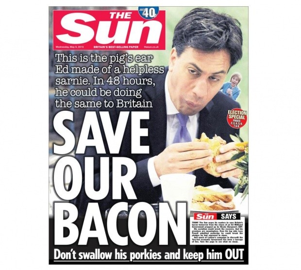 The sun Miliband cover