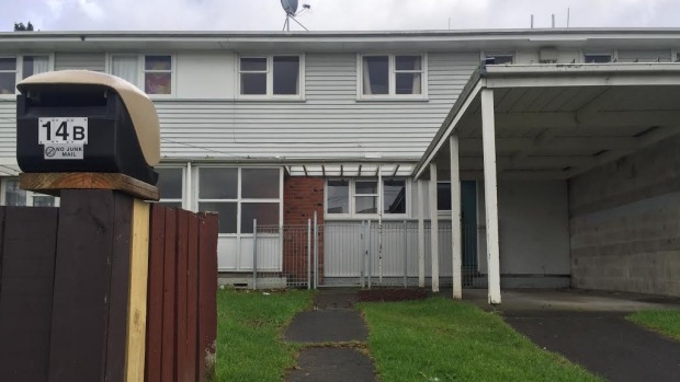 The leaky Housing New Zealand home where toddler Emma-Lita Bourne was living when she died. RORY O'SULLIVAN/FAIRFAX NZ