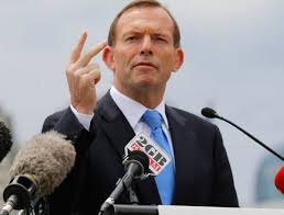 Tony Abbott fingers