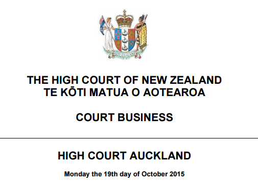 High court list october 19th