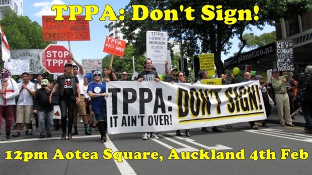 TPPA dont sign protest