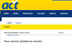 act climate change search