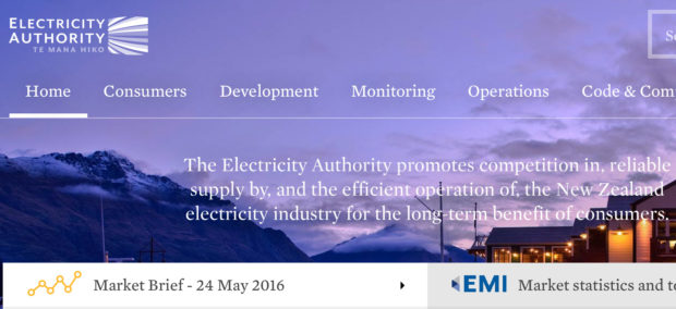 Electricity Authority website