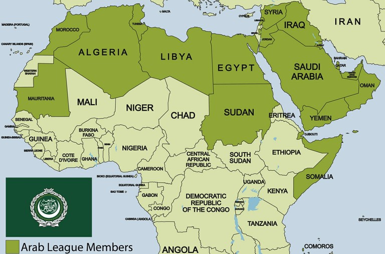 Саудовская аравия алжир. Лига арабских государств лаг на карте. Арабские государства на карте. Арабские страны на карте.